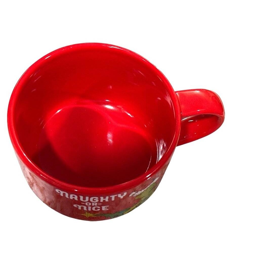 Dr Seuss The Grinch Naughty Or Nice Ruby Ceramic Christmas Mug Yuletide Gift Cup - Picture 5 of 6
